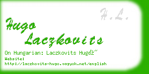 hugo laczkovits business card